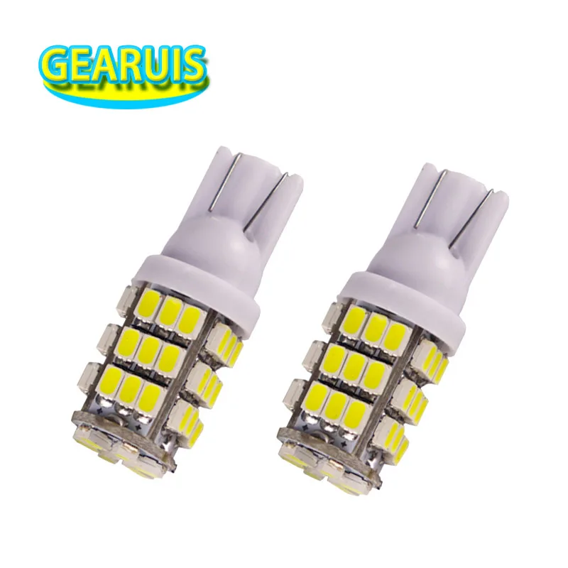 10 шт. супер яркий T10 42 Smd 3020 светодиодная подсветка дверей автомобиля лампы клиновидные боковые задняя парковка W5W 194 1206 42SMD белый Цвет 6500 K 12 V
