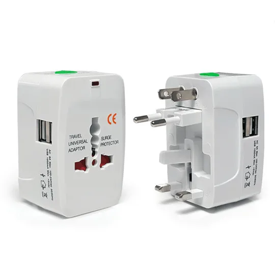 Универсальный переходник с двумя USB портами универсальное зарядное устройство