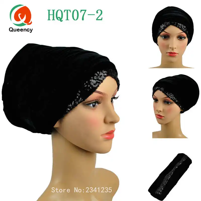 Африканская Бархатная тюрбан горячая Распродажа женский головной убор Width72 &quot*