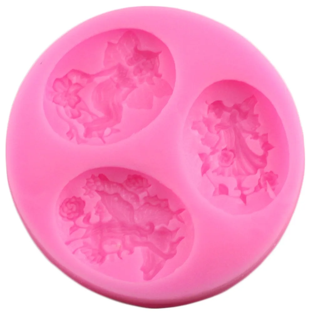 Sugarcraft силиконовая форма с изображением ангела помадки инструменты для украшения