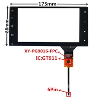 6 2 inch xy pg9016 fpc gt911 capacitive touch digitizer for car dvd gps navigation multimedia touch screen panel glass