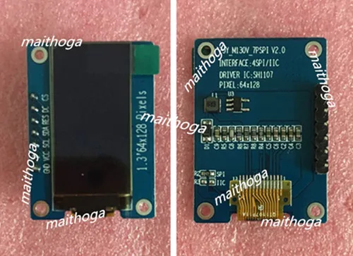 IPS 1 3 дюймов 7P/13P SPI белый OLED вертикальный экран (плата/без платы) SH1107 Привод IC 64*128