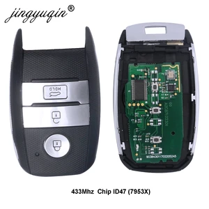 jingyuqin Car Smart Remote Key подходит для KIA K4 KX3 Sportage Sorento Rio после 2016 года ID47 Chip Key Control 433Mhz