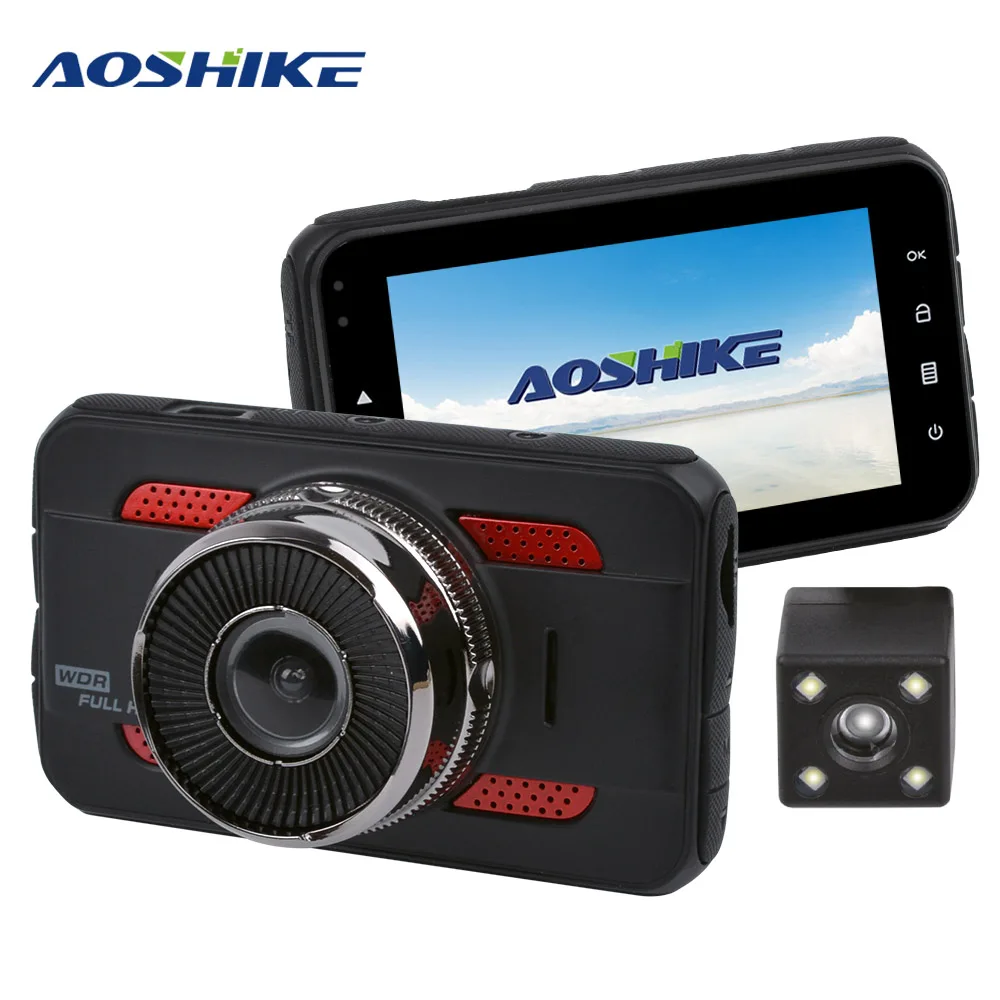 Зеркало видеорегистратор AOSHIKE 3 дюйма A8 Touch HD 1080P 720P с одним записывающим дисплеем