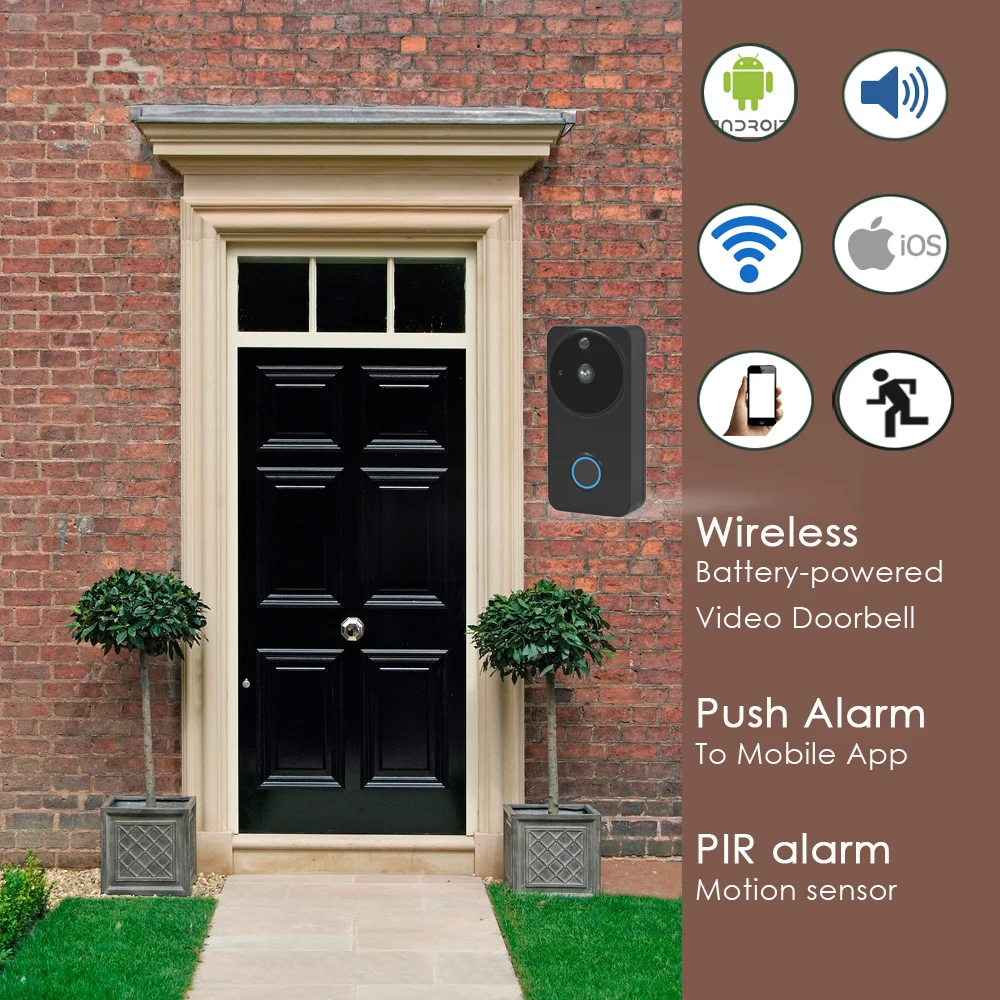 CTVMAN видео дверной звонок Домофон Водонепроницаемый дверной телефон батарея WiFi беспроводной дверной телефон для квартиры Открытый дверной Звонок камера
