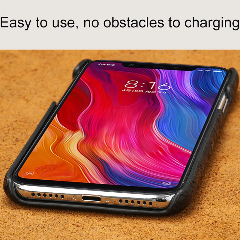 Натуральный страусиный кожаный чехол для Xiaomi Mi 9 10 9T Pro 8 Lite A3 телефона Redmi Note pro 8T 7A