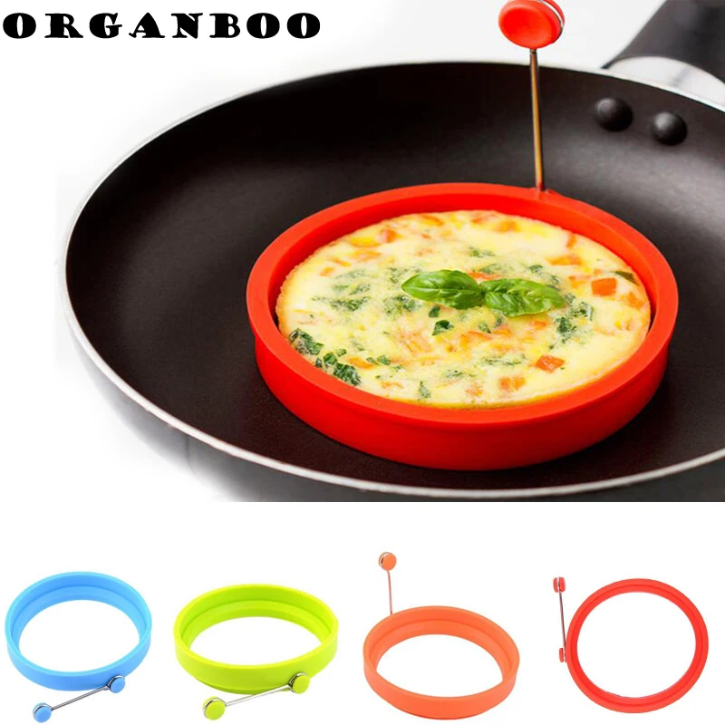 ORGANBOO 1 шт. Еда класс круглой формы омлет силиконовые Творческий Яичница не