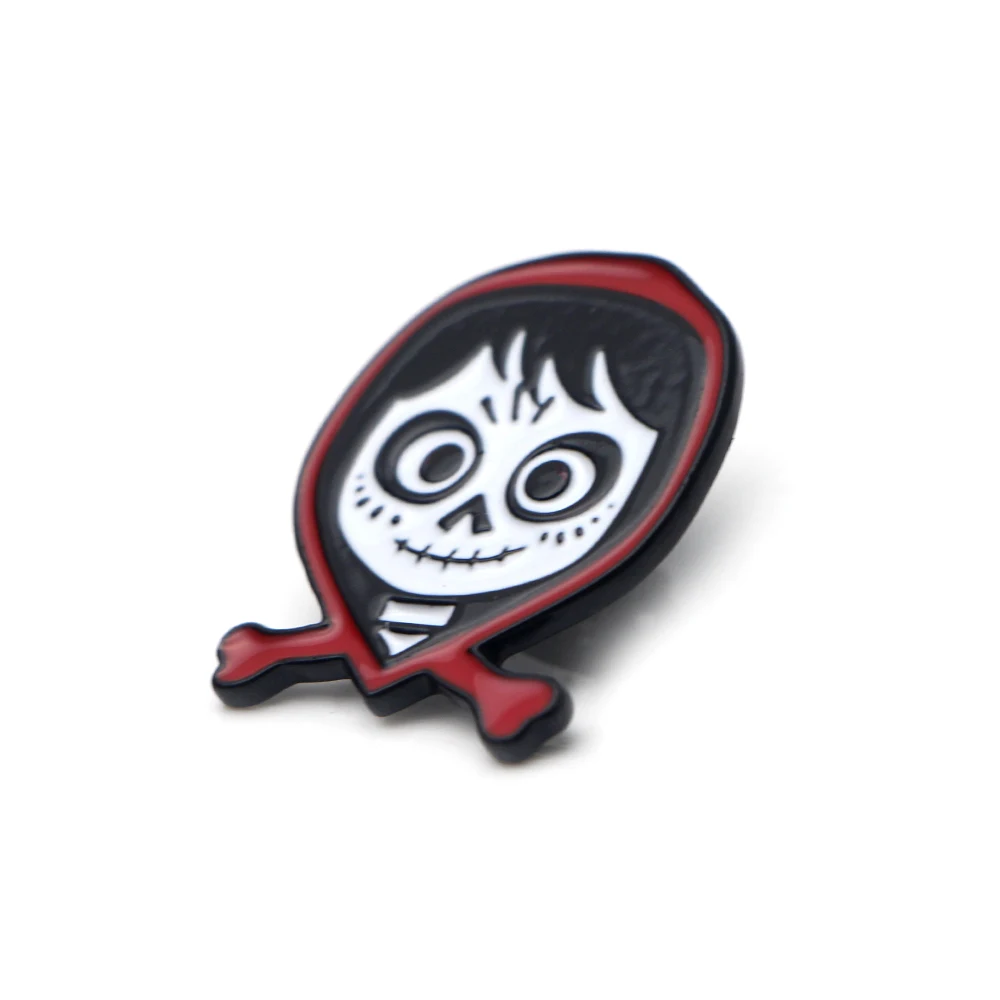 L2390 Dongmanli ювелирные изделия Coco Детские булавки эмалированные Броши для женщин мужчин нагрудные булавки мультфильм металлический значок воротник ювелирные изделия подарки 1 шт