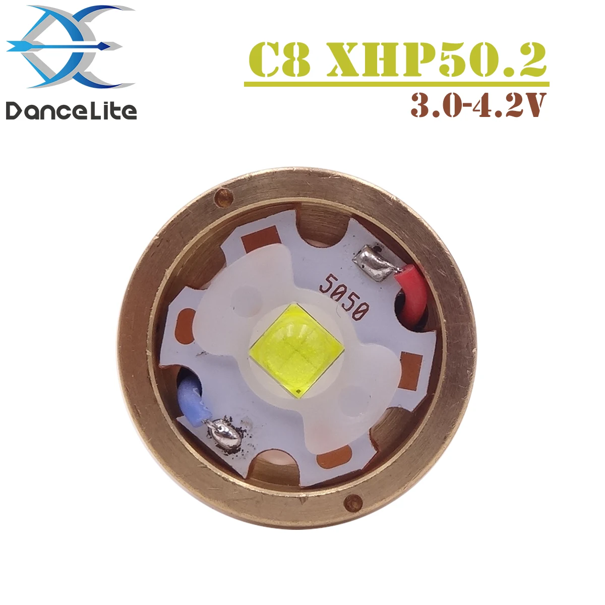 1 шт. мощный 2600 люмен 3 0-4 2 V XHP50.2 Светодиодный модуль для C8 вспышка светильник