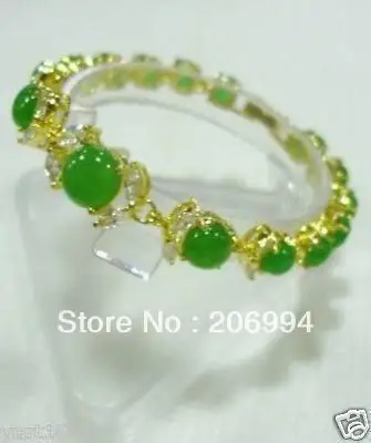 Оптовая продажа Новое поступление чудесный натуральный зеленый камень браслеты