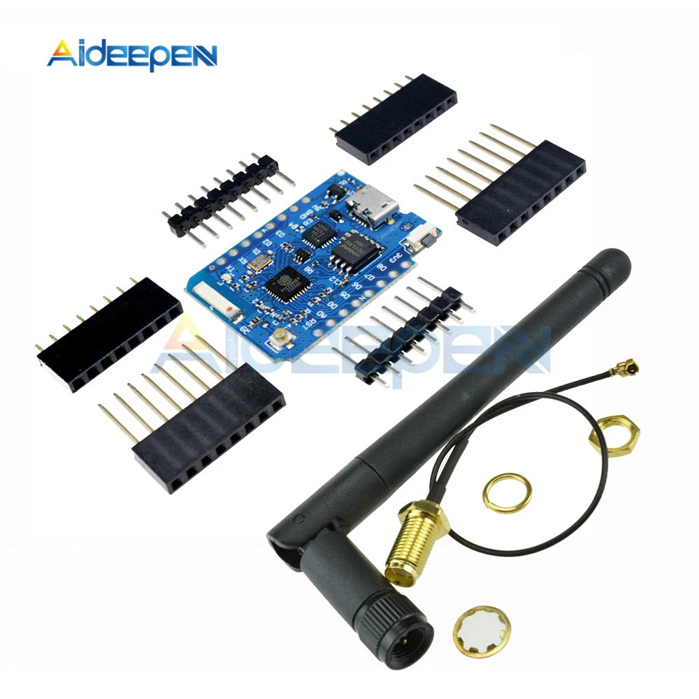 Внешний антенный разъем для WEMOS D1 Mini Pro 16M Bytes NodeMCU ESP8266 ESP 8266EX CP2104 WIFI макетная плата