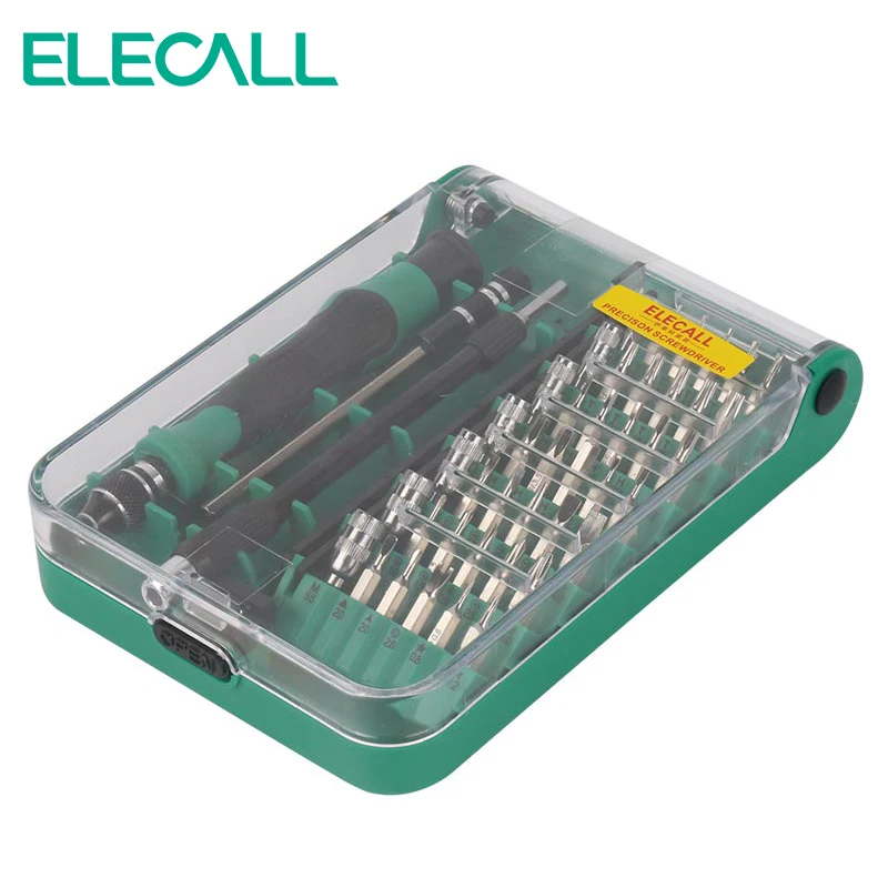 ELECALL 45 в 1 отвертка Kit Multi-Bit Инструменты Ремонт Отвертка Ferramentas ремонт ноутбуков 9002