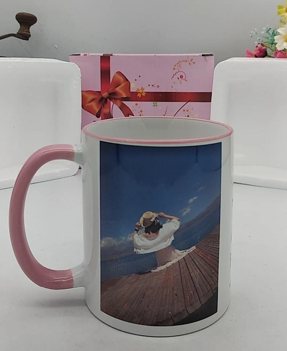 Цветная ручка керамическая чашка DIY Фото керамическая кружка DIY фото чашка Персонализированное изображение креативные подарки для влюбленных друзей семья MAZWEI
