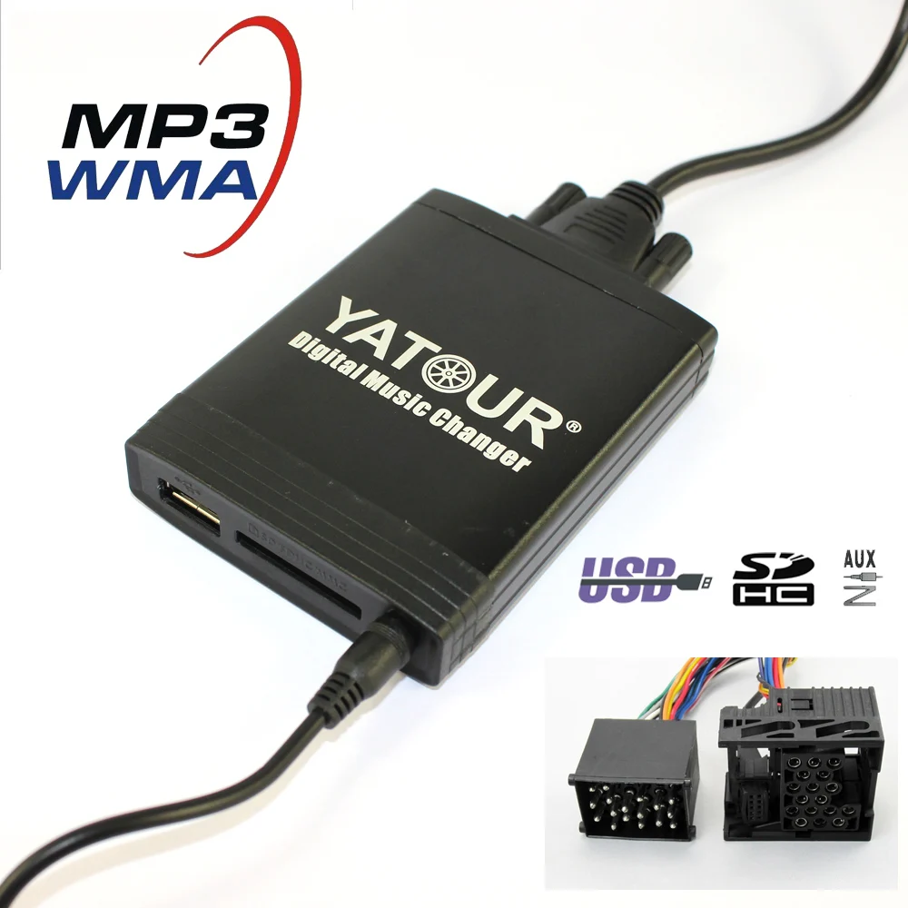 Yatour YT M06 для BMW Rover 75 17 Pin E36 E46 E39 E38 X3 X5 E83 Z3 автомобиль USB MP3 адаптер SD AUX цифровой cd