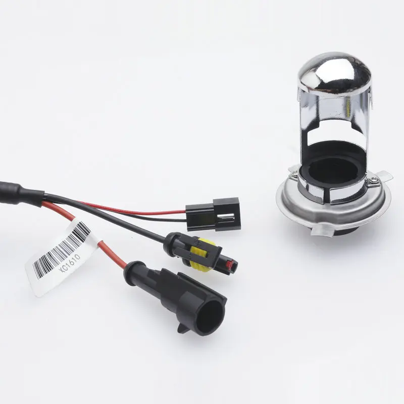 1 комплект De Alta Qualidade Da Motocicleta H4 3 Hi/low Bi xenon Soquete Baixo Moto Luz Bicicleta Kit 12V35w тонкий балласт|h4