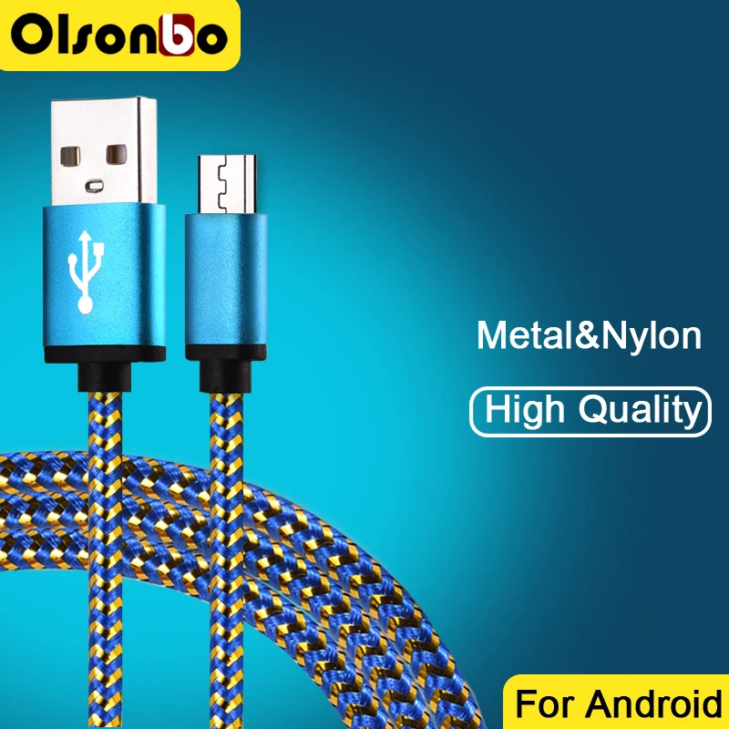 25 см/1 M/2 M/3 M Кабель Micro Usb Мобильный Телефон Кабели Нейлон Данных Зарядка Для Samsung HTC