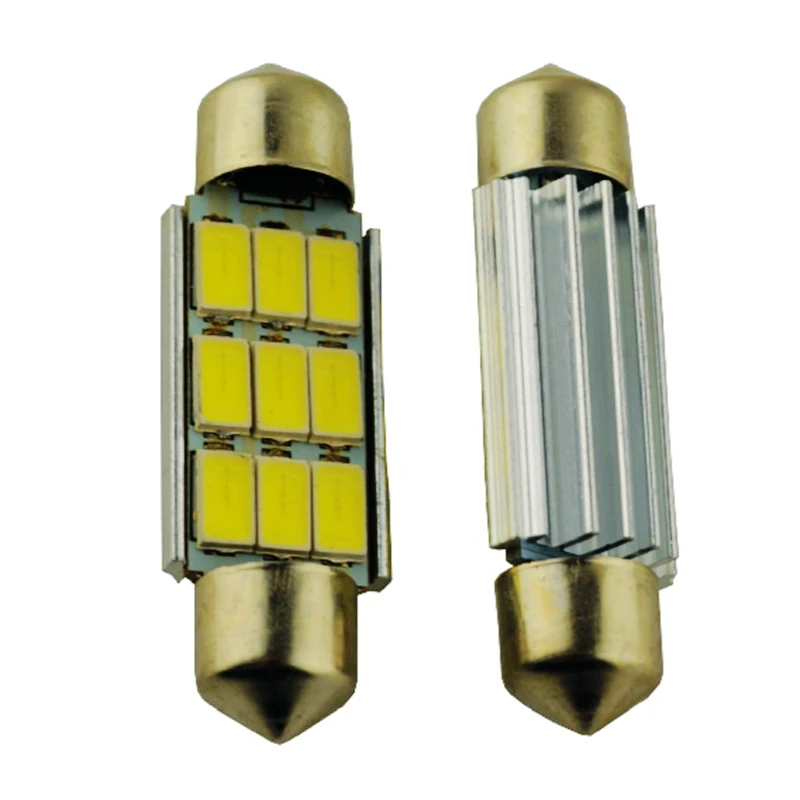 10 шт. 42 мм C5W C10W SV8.5 9 светодиодов 5630 smd гирлянда CANBUS без ошибок автомобильный