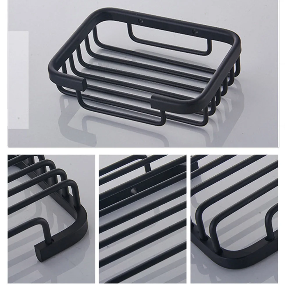 Фото Black Soap Shampoo Holder Bathroom Shelf with Hooks Wall Mounted Space Aluminum Rack Case Box etagere salle de bain Обустройство Black Soap Shampoo Holder Bathroom Shelf with Hooks Wall Mounted Space Aluminum Rack Case Box etagere salle de bain Обустройство