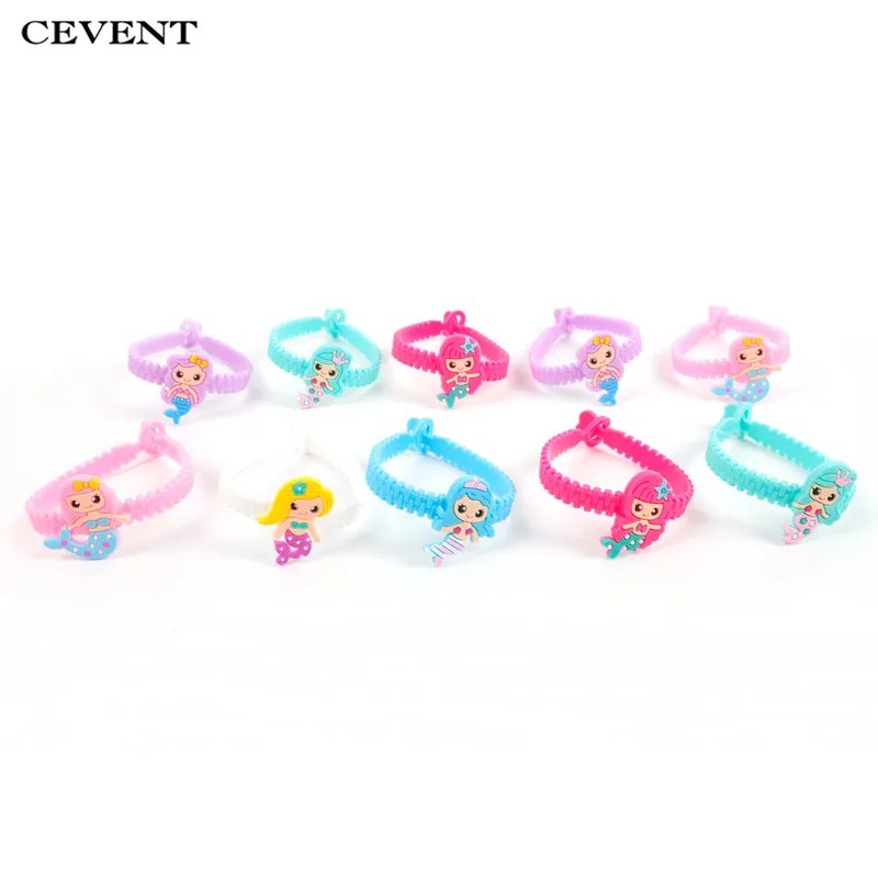 10 шт. резиновый браслет в виде единорога/Фламинго/русалки|Сувениры для вечеринок|