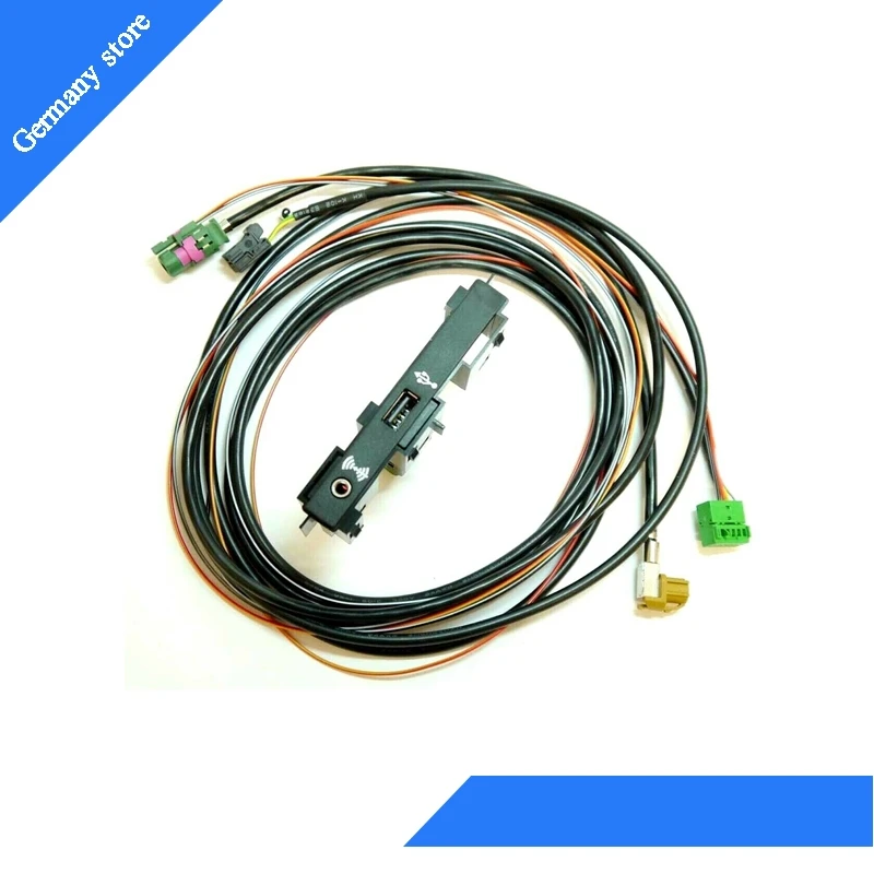 Переключатель мультимедиа и жгута USB Aux хорошего качества для V W Tiguan MK II CC Octavia
