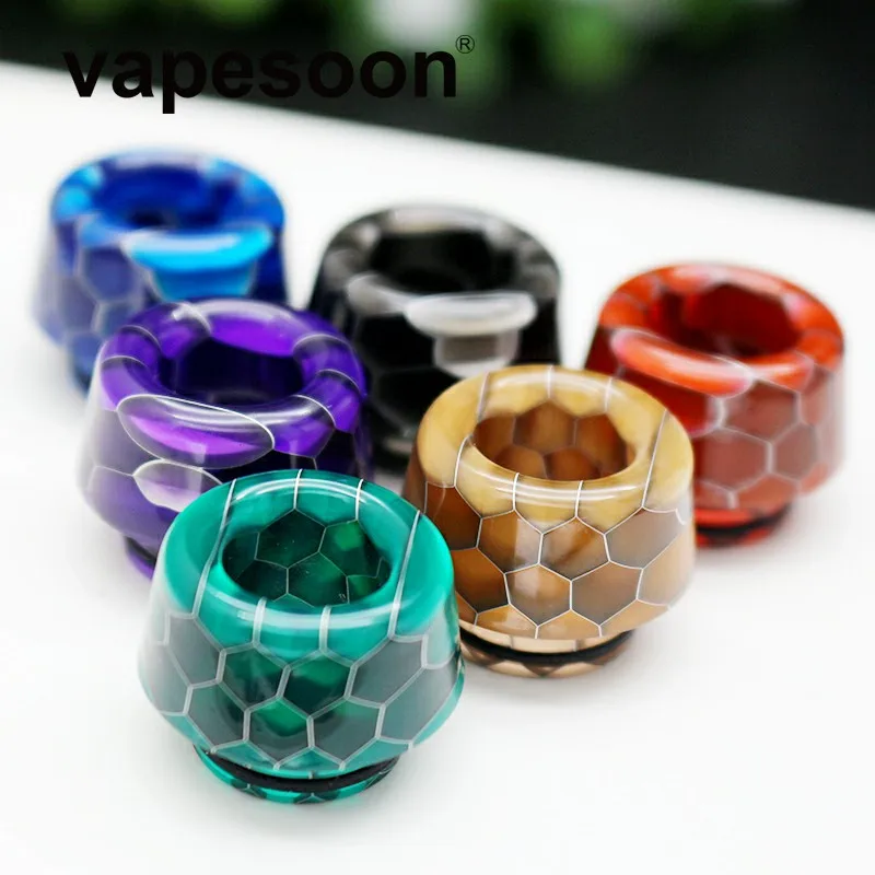 

10pcs Newest VapeSoon Mushroom 810 Snake Resin Drip Tip For 810 Atomizer As TFV8/TFV8 BIG BABY/TFV12/TFV12 Prince TANK