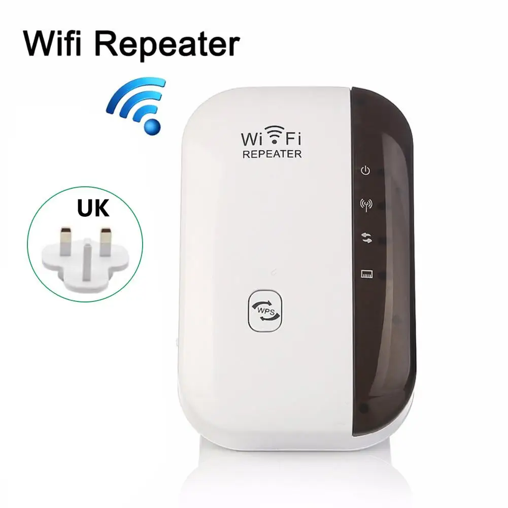 Беспроводной Wifi ретранслятор Wifi расширитель Acess Точка AP 300 Мбит/с Wifi усилитель сигнала беспроводной усилитель сигнала расширитель 802.11nbg WPS - Цвет: UK