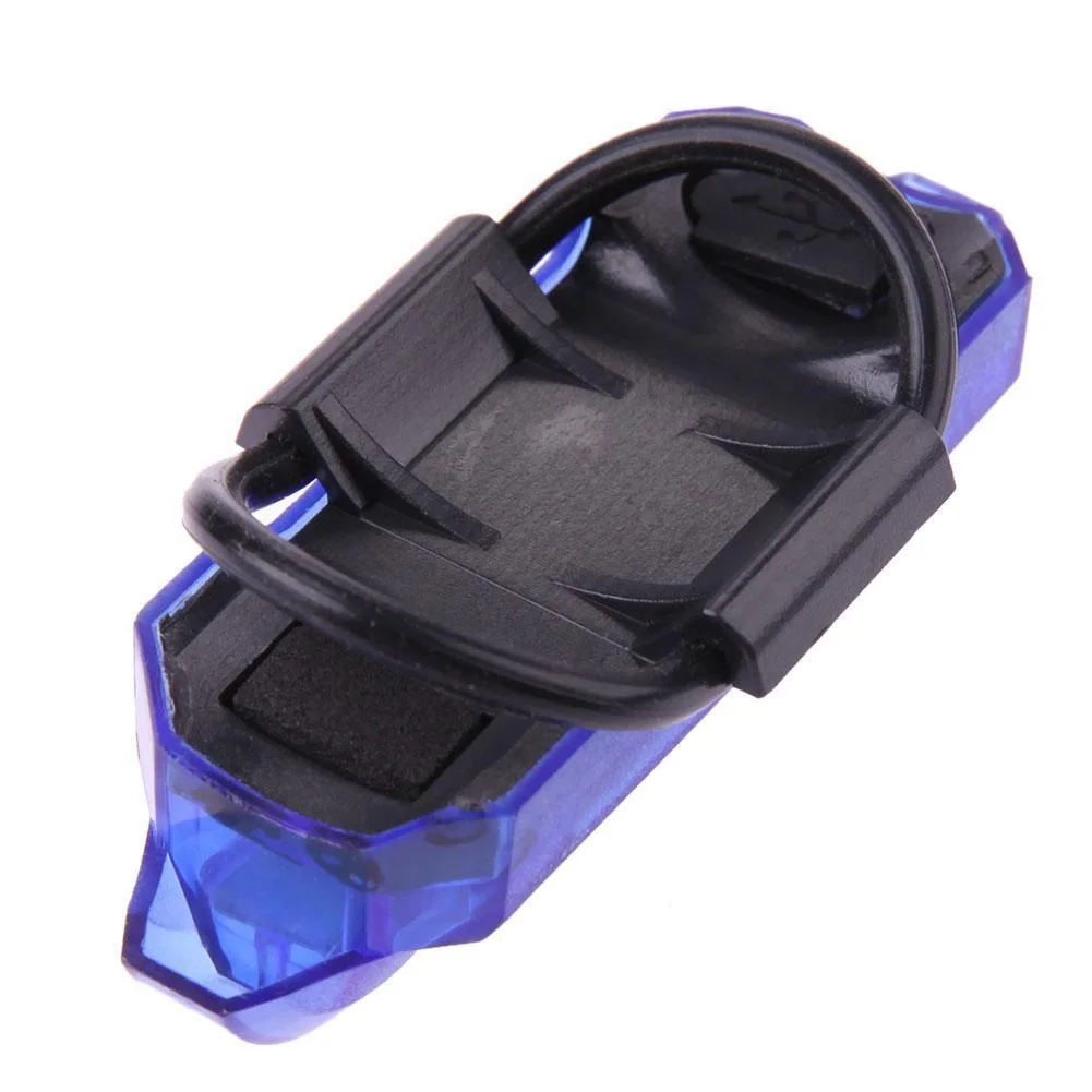 USB перезаряжаемые задний фонарь безопасности легкий водонепроницаемый 5LED