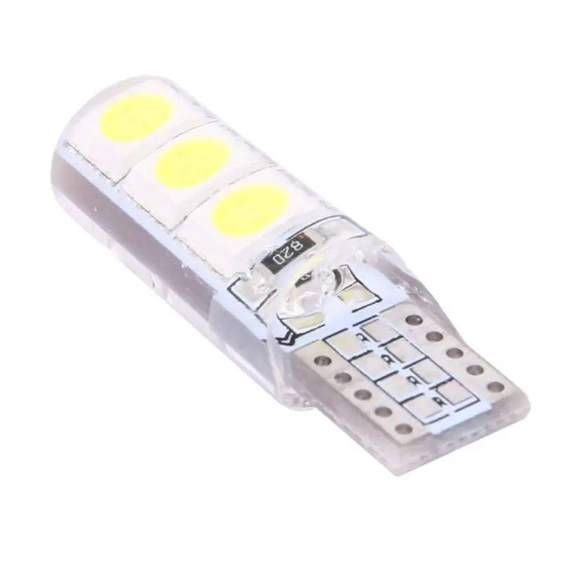 10 шт. светодиодный светильник для автомобиля T10 SMD 5050, водонепроницаемый белый светильник на танкетке, небольшой светильник для автомобилей, лампы, светильник-излучающий диод, лампа для багажника