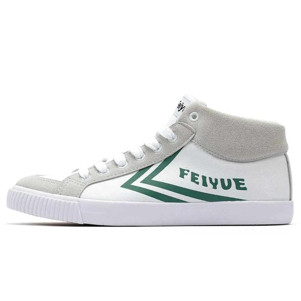 Feiyue/обувь; оригинальные кроссовки Delat; классическая парусиновая обувь унисекс на резиновой подошве со шнуровкой; Мужская и женская обувь - Цвет: Green shoes