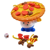 pizza balance game pile up balancing desktop toy pretend play food small family plastic building blocks toys for children