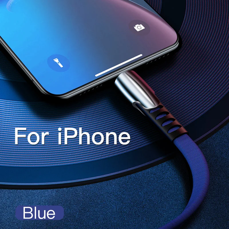 IHaitun 5A usb type-C кабель для huawei P30 Pro USB 3,1 Quick 3,0 Шнур зарядное устройство для телефона для iPhone XS провод для зарядки Redmi Note 7 K20 - Цвет: Blue For iPhone
