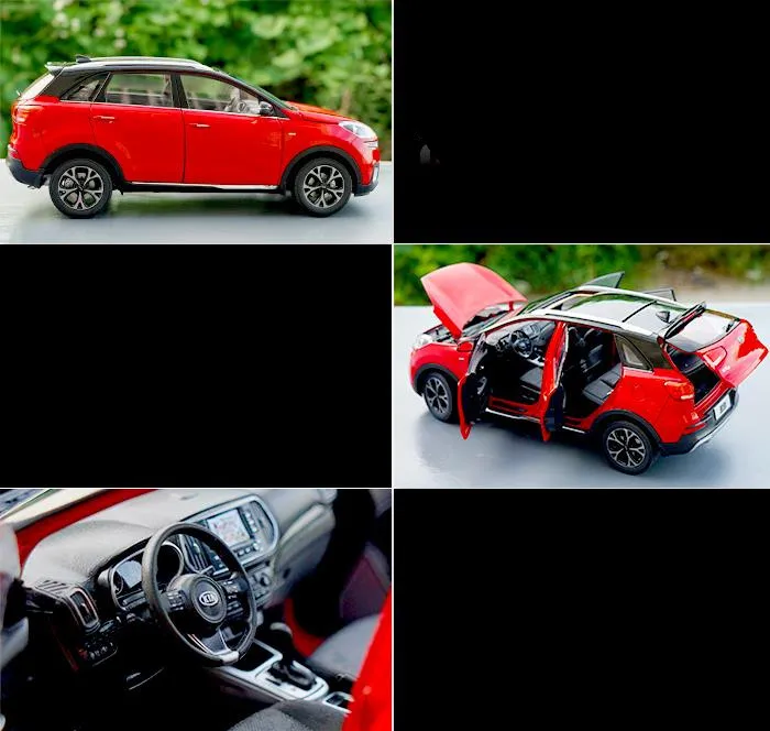 Высокая имитация KIA KX3 SUV Коллекция Модель 1:18 передовая модель автомобиля из сплава, литая металлическая модель игрушечного автомобиля