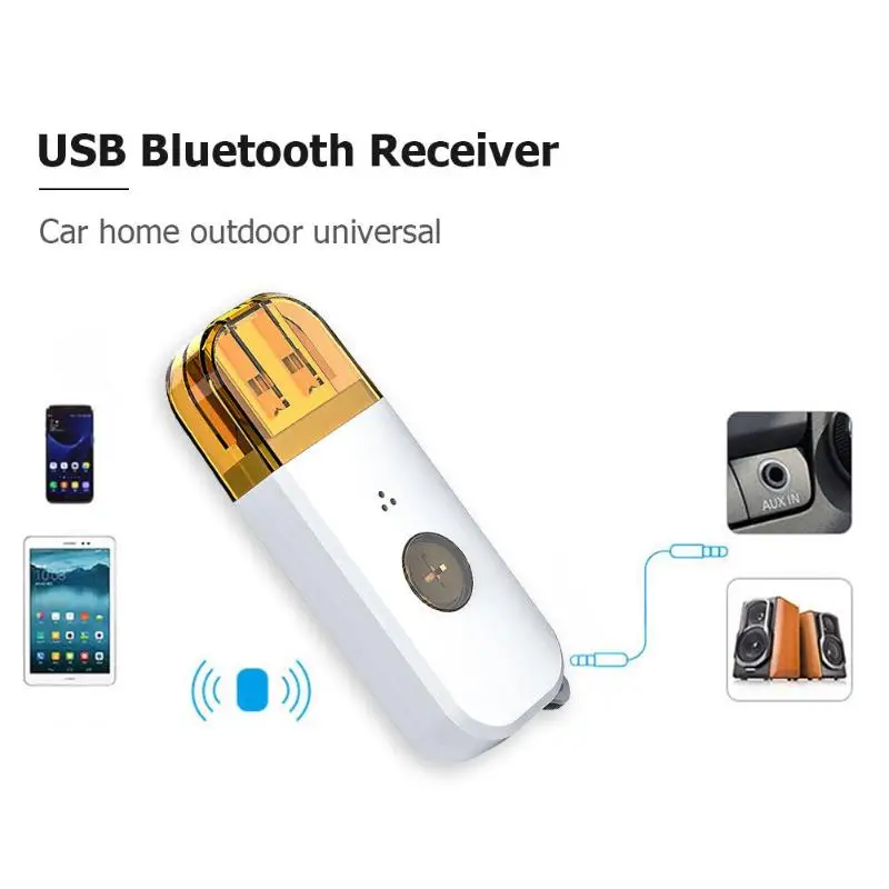 Беспроводной Bluetooth V3.0 приемник Двойной выход стерео USB 3,5 мм аудио динамик для USB порта автомобиля аудио для IPAD
