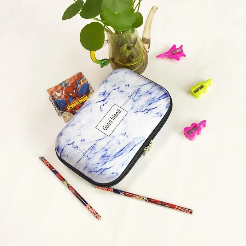 Пенал для карандашей из мрамора astuccio porta penne школьные принадлежности estuche escolar przybory szkolne большой емкости clear kalem kutusu cute