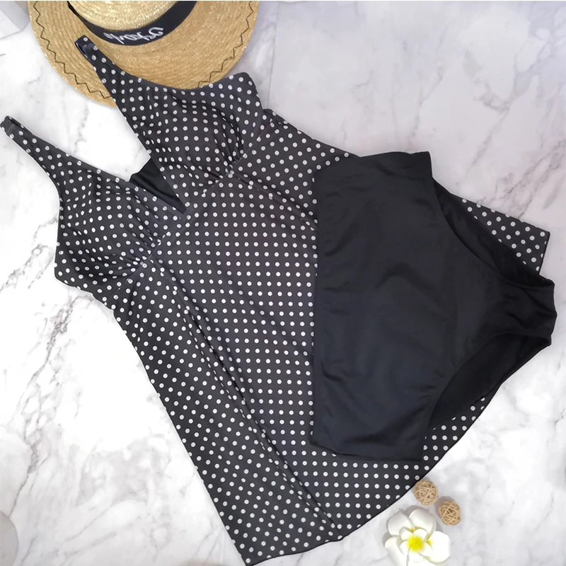Xiyunle 5XL купальный костюм для беременных сексуальная одежда в горошек два предмета