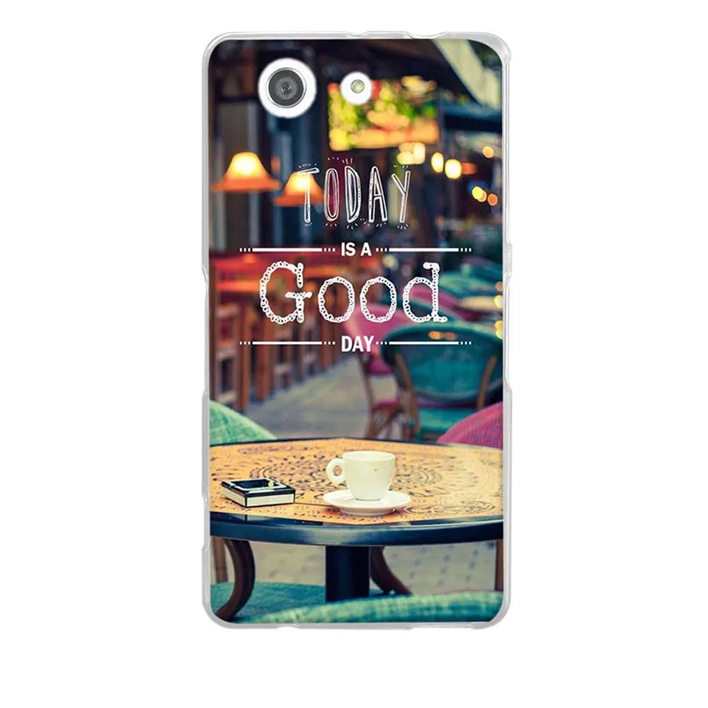 ТПУ чехол для sony Xperia Z3 Compact D5803 D5833 мягкий силиконовый задний чехол-накладка с принтом для sony Z3 Mini 4,6 дюймов чехлы
