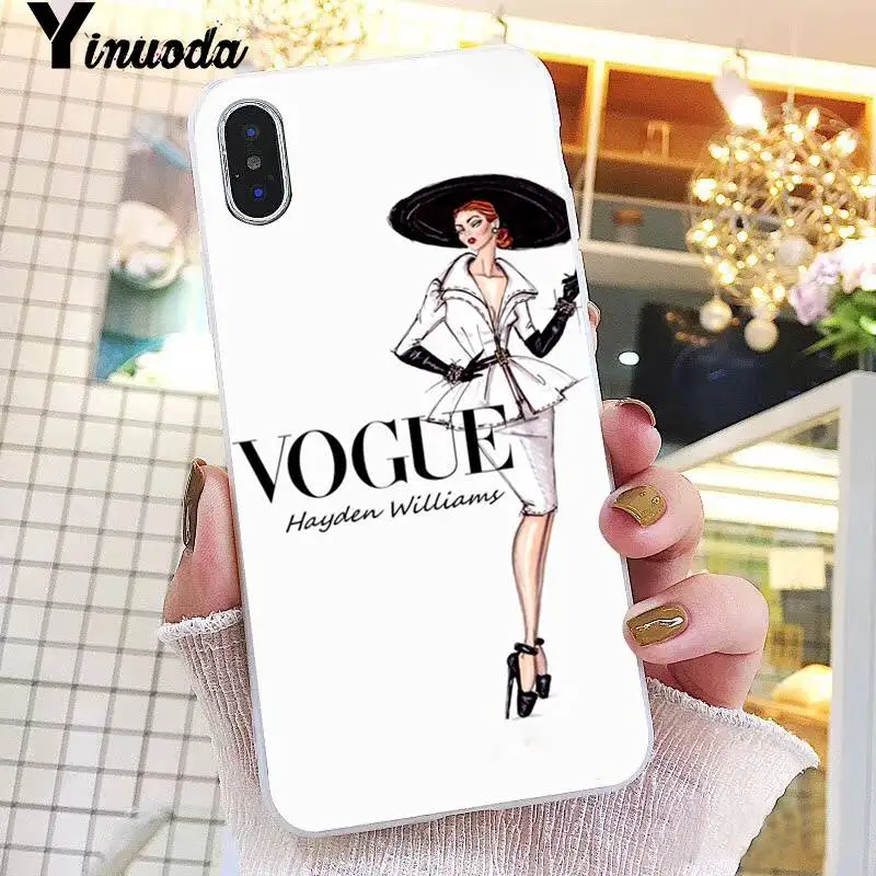 Yinuoda VOGUE Рождественский чехол для телефона принцессы девочек женщин босс кофе iPhone