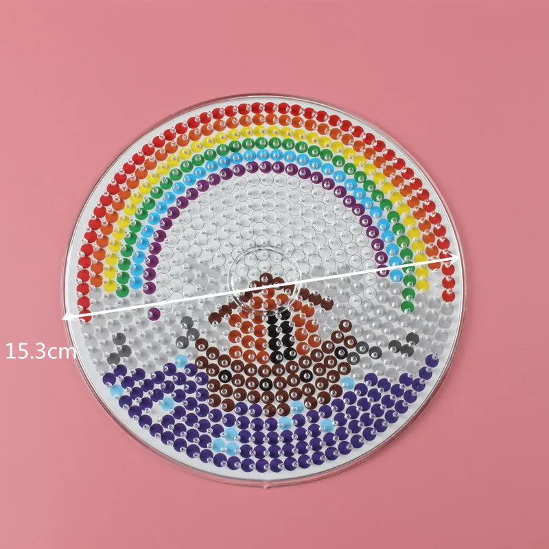 5 мм бусины Хама Обучающие 3D Пазлы Perler Beads Pegboard головоломки игрушки прозрачные