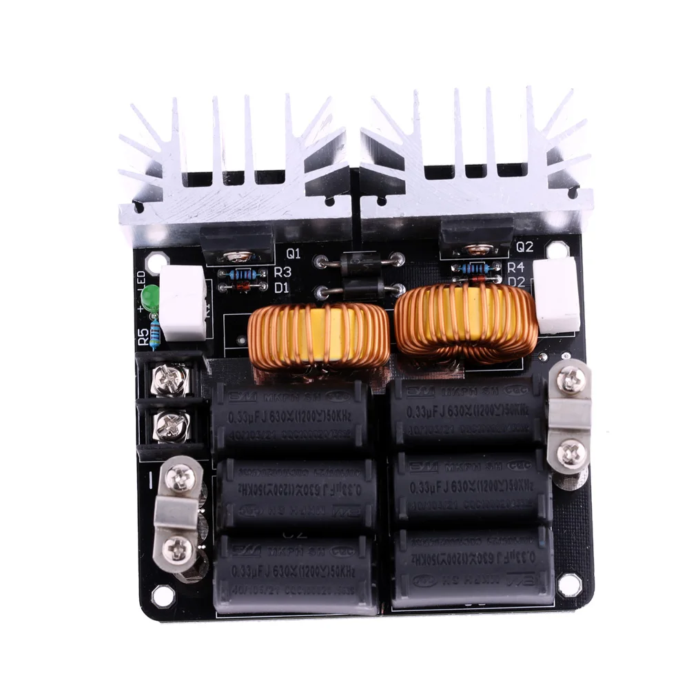 ZVS 12-48V 20A 1000W низковольтная индукционная нагревательная плата высокочастотная индукционная нагревательная машина модуль