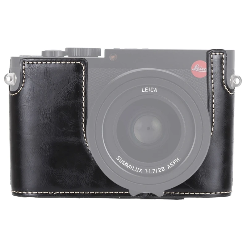 PULUZ 1/4 дюйма резьба из искусственной кожи Камера половина дела базы для Leica Q(тип 116) DSLR аксессуары