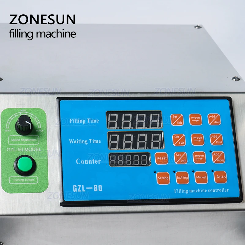 ZONESUN Перистальтический наполнитель для бутылки воды полуавтоматический жидкий