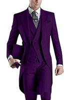 new fashion slim fit one button groom tuxedos charcoal grey best man peak black lapel groomsmen men wedding suits