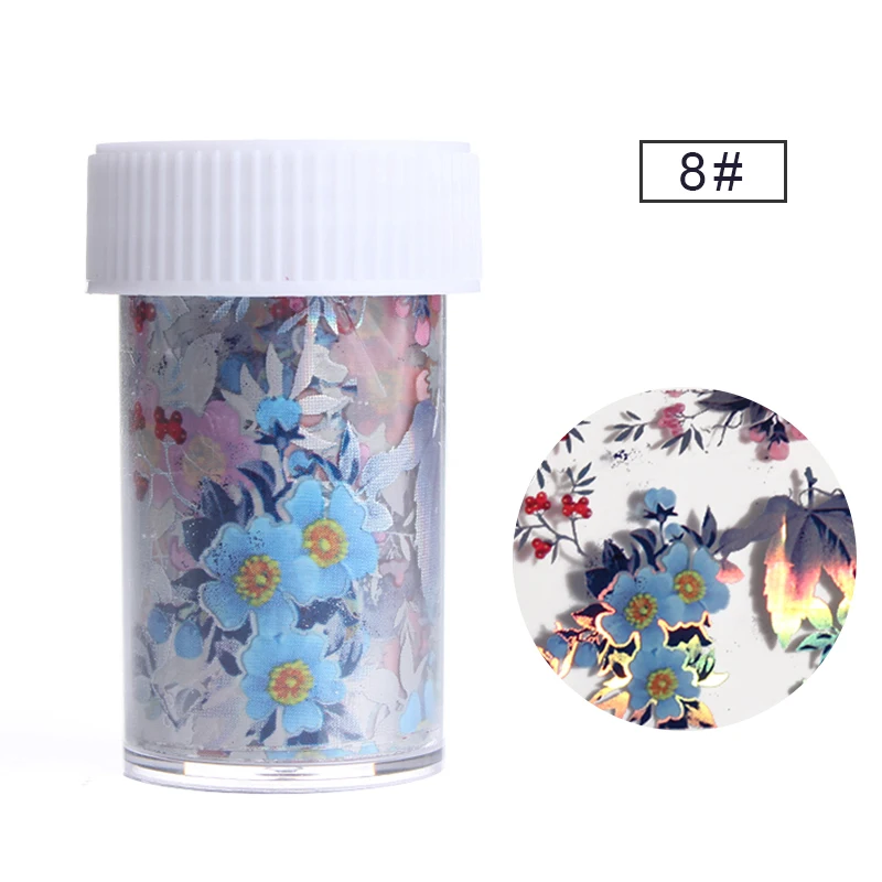 Блестящая Фольга для ногтей с цветными перьями 4*100 см наклейка переводки цветов