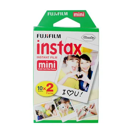 100% оригинальная мини пленка Fujifilm Instax с белым краем 400 шт для Fuji Мини камеры