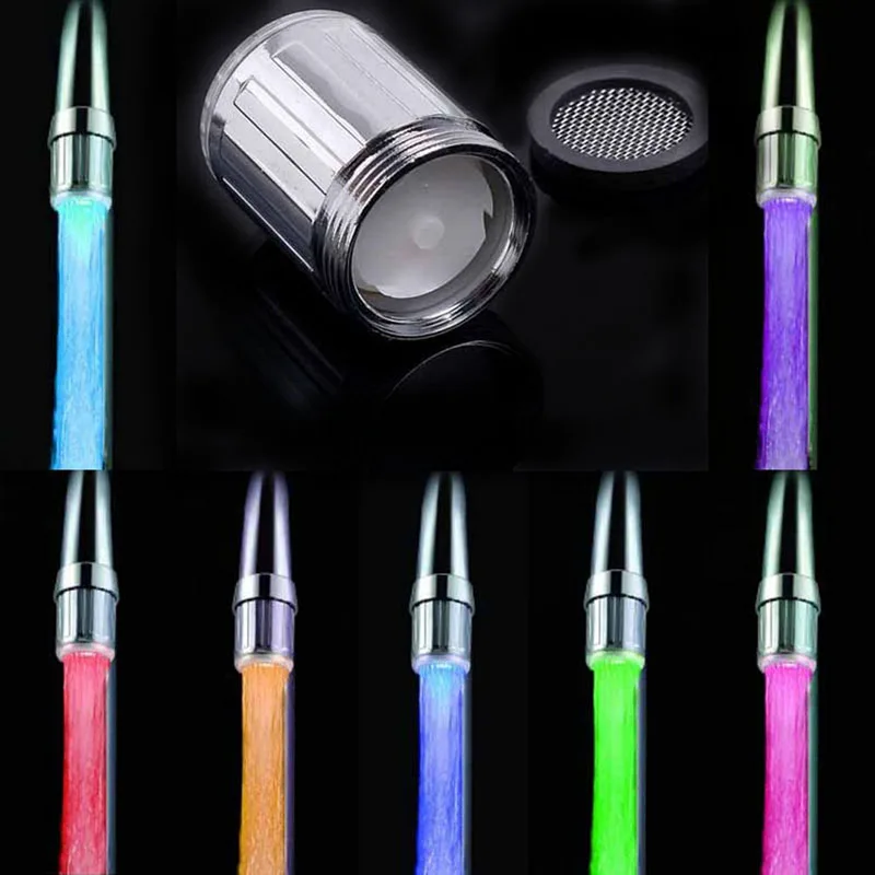 Цветной СВЕТОДИОДНЫЙ светильник для душа Сменный датчик температуры воды