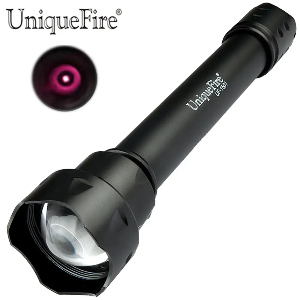 Светодиодный ИК фонарь UniqueFire 1501 нм 38 мм линзы инфракрасный Невидимый светильник