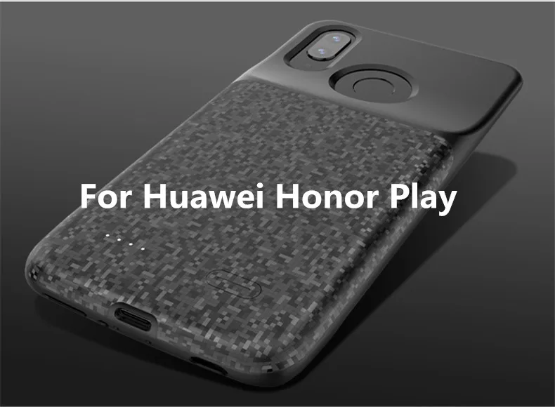 5200 мАч чехол для зарядного устройства для huawei Nova 3 3i ультратонкий внешний аккумулятор чехол для зарядки телефона для huawei Honor Play чехол для аккумулятора - Цвет: Black for Honor Play