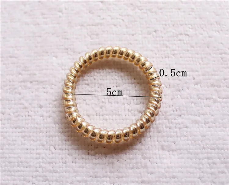 10 шт./лот модные эластичные резинки для волос ярких цветов телефонный провод