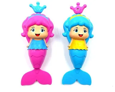Beach clockwork wind up bath toy water floating shower swimming game bathtub playing random color 1pcs | Игрушки и хобби