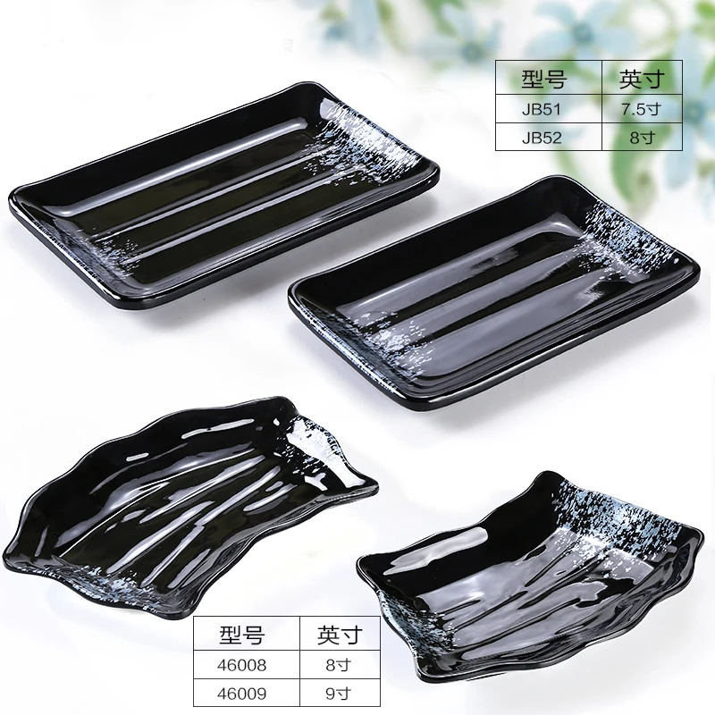 Меламин японский голубой бриллиант Имитация фарфор колбаса холодное тарелка для